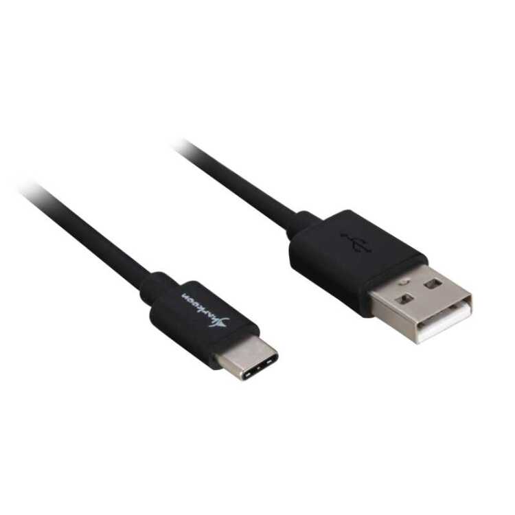 Sharkoon USB-A 2.0 - USB-C kabel