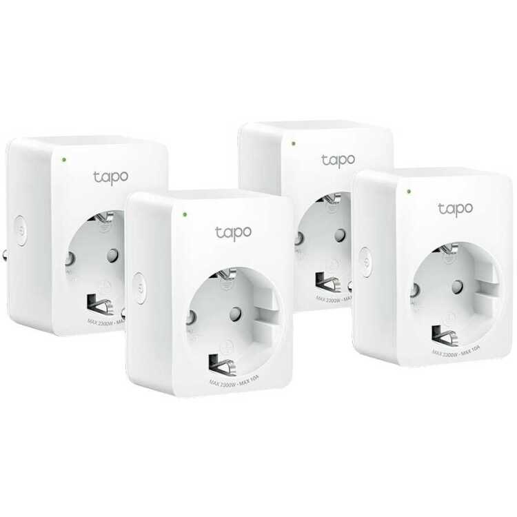 TP-Link TAPO P100 Mini Smart Wifi-stopcontact (4 pack) schakel stekkerdoos