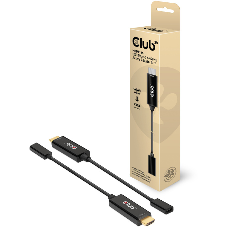 Club 3D HDMI to USB Type-C 4K60Hz Active Adapter M/F