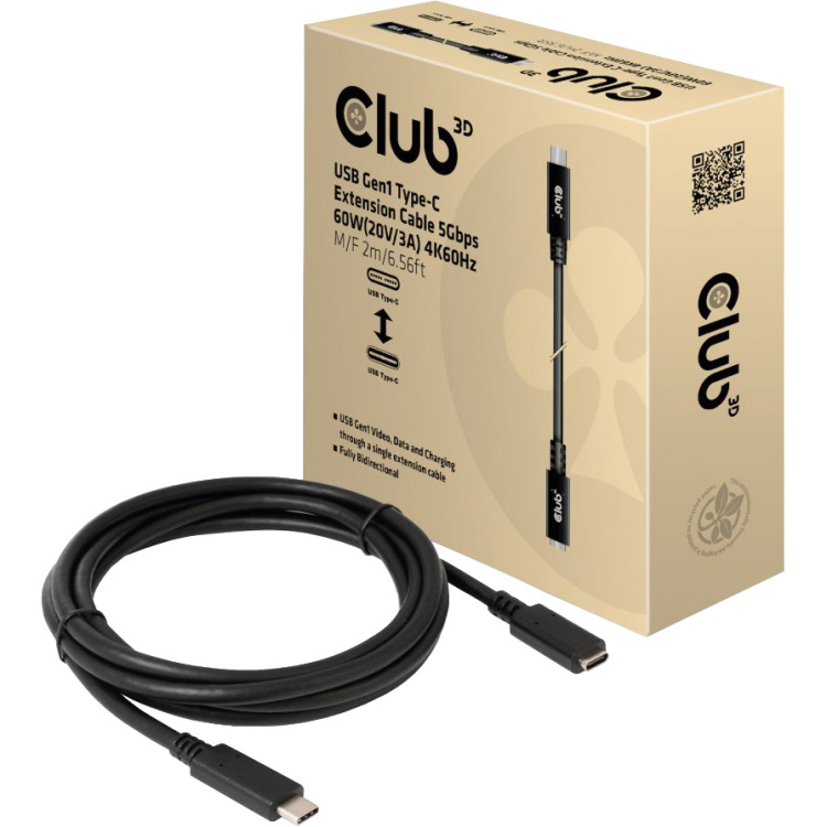 Club 3D USB-C Gen 1 verlengkabel