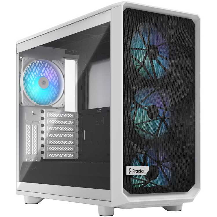 Fractal Design Meshify 2 RGB White TG Clear Tint midi tower behuizing