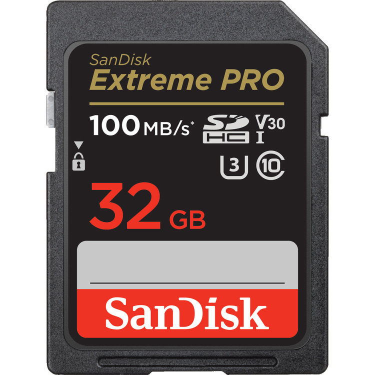 SanDisk Extreme PRO SDHC 32 GB geheugenkaart