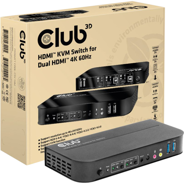 Club 3D CSV-1382 kvm-switch