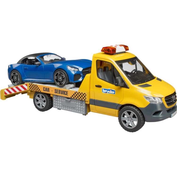 bruder Mercedes Benz Sprinter Auto transport en roadster modelvoertuig