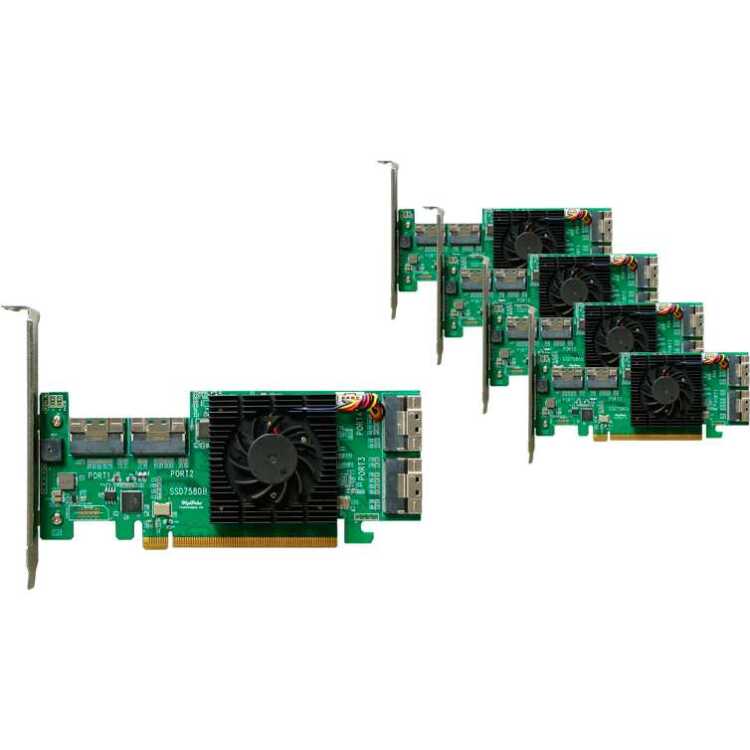 HighPoint SSD7580B-5Pack interface kaart