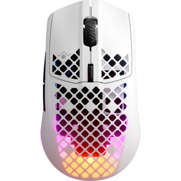 SteelSeries Aerox 3 Wireless - Snow gaming muis