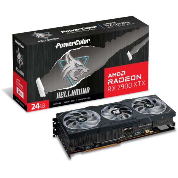 PowerColor HellHound Radeon RX 7900 XTX 24G grafische kaart