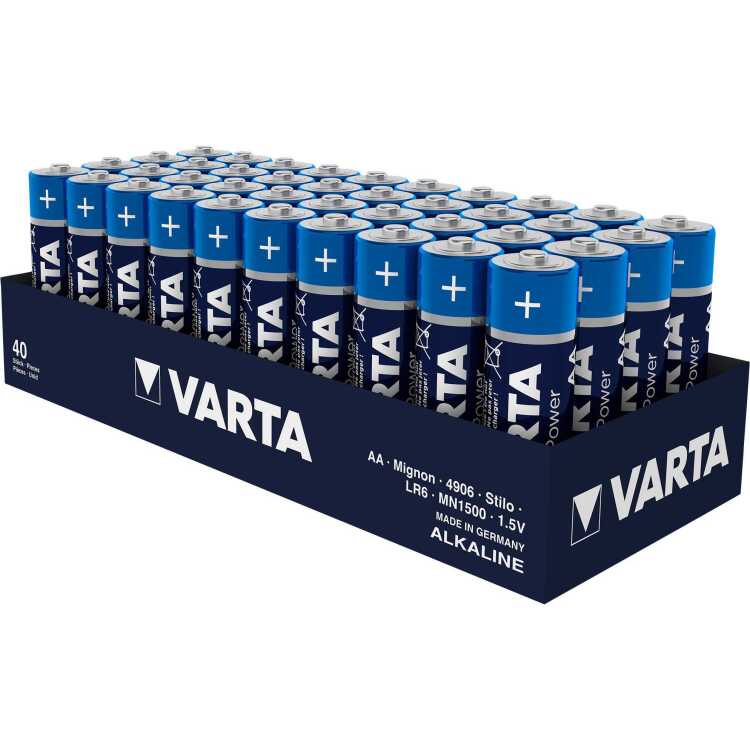 VARTA Alkaline (Box) AA, 1.5V, 40 stuks batterij