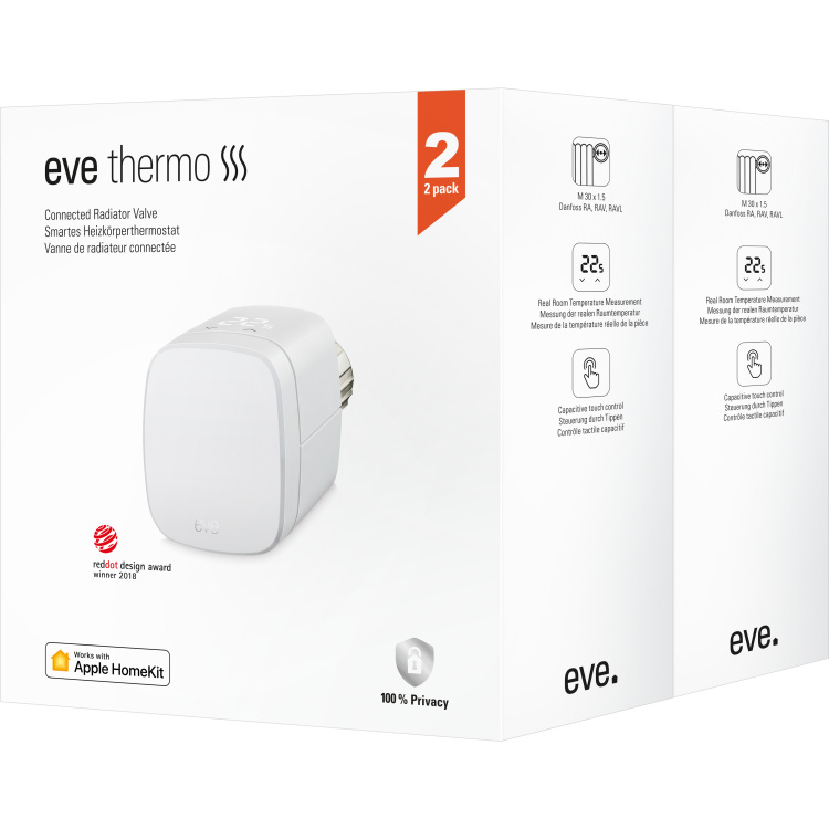 eve Thermo 2-pack Smart Radiator Valve verwarmingsregeling
