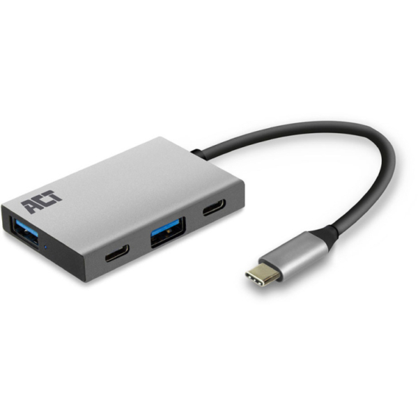 ACT Connectivity USB-C Hub 4-Port met 2x USB-C en 2x USB-A usb-hub