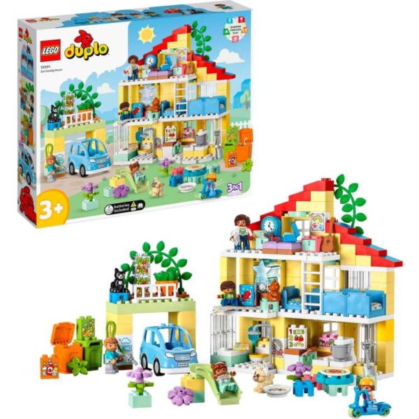 LEGO DUPLO - 3-in-1-Familiehuis Constructiespeelgoed