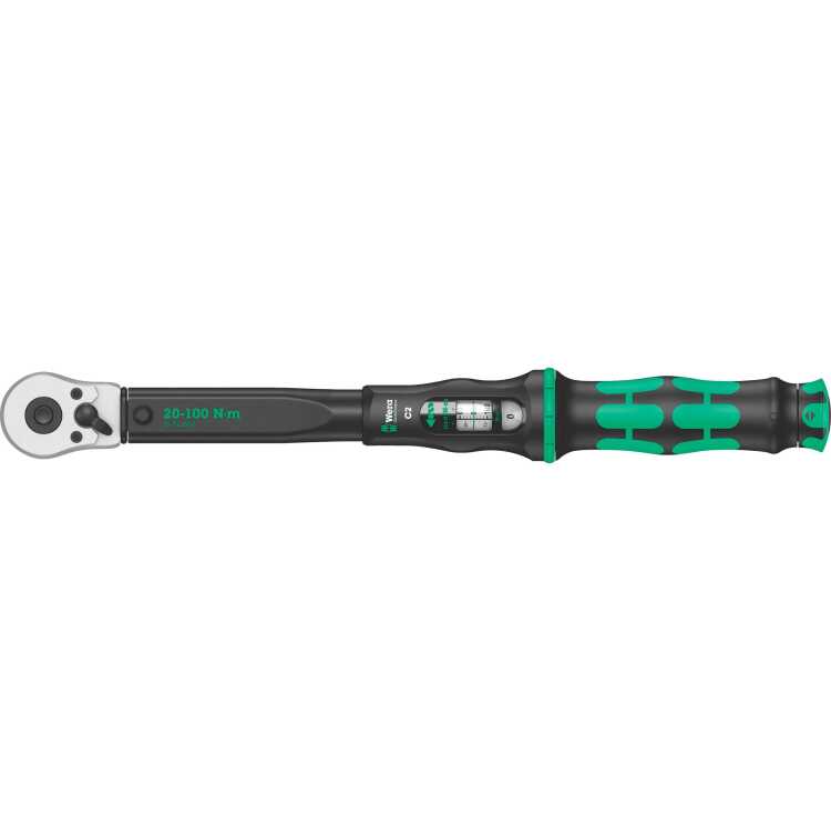 Wera Click-Torque C 2 draaimomentsleutel met omschakelratel, 20-100 Nm