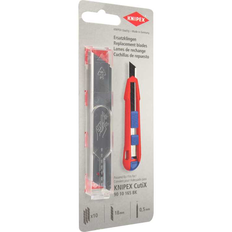 KNIPEX Vervangmessen 90 10 165 E02, 10 stuks reservemes