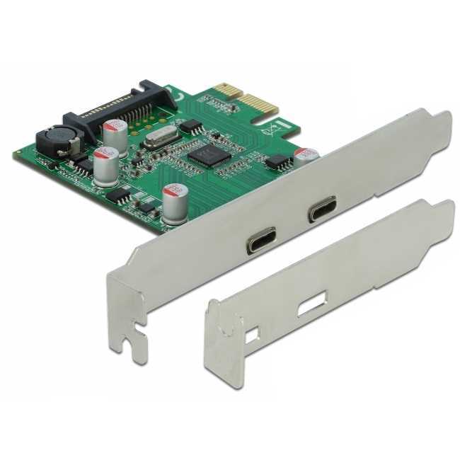 DeLOCK PCIe x1 > 2x extern SuperSpeed USB 3.2 Gen 1 usb-controller