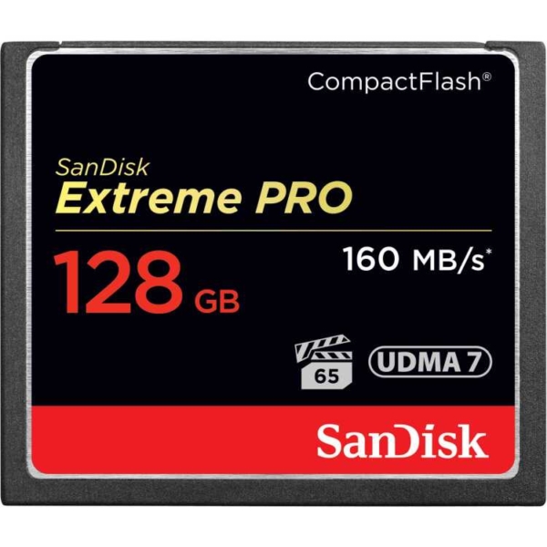 SanDisk CompactFlash Card 128 GB geheugenkaart