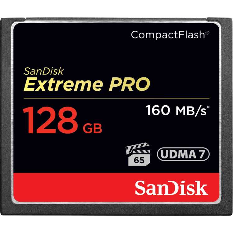 SanDisk CompactFlash Card 128 GB geheugenkaart