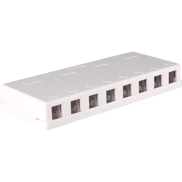 DeLOCK Keystone Surface Mounted Box 8 Port behuizing