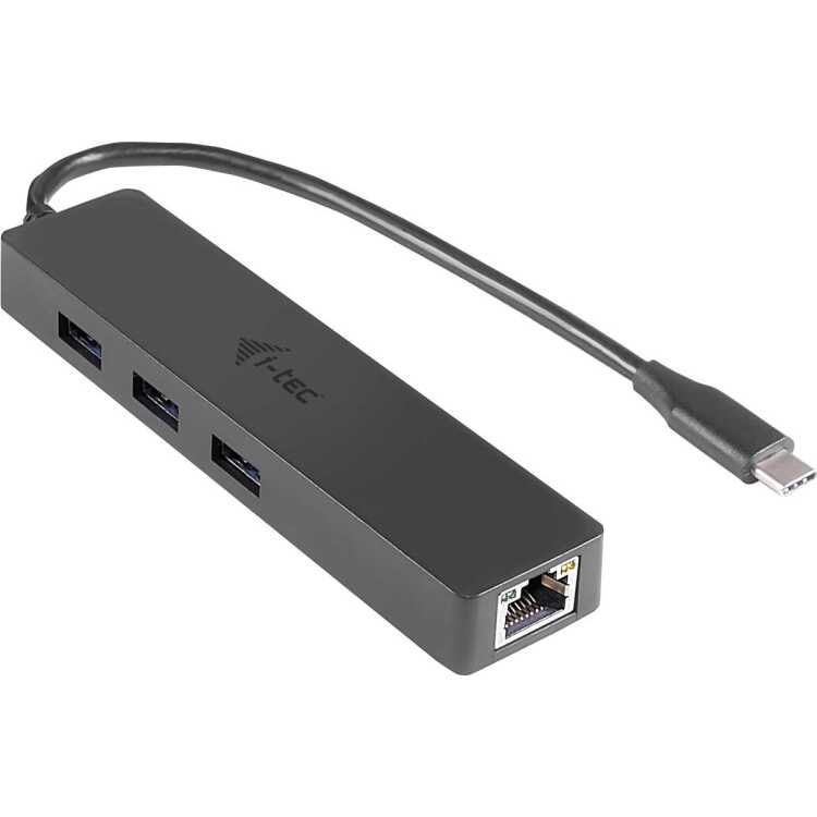 i-tec 3-Port USB-C Slim + Gigabit Lan usb-hub