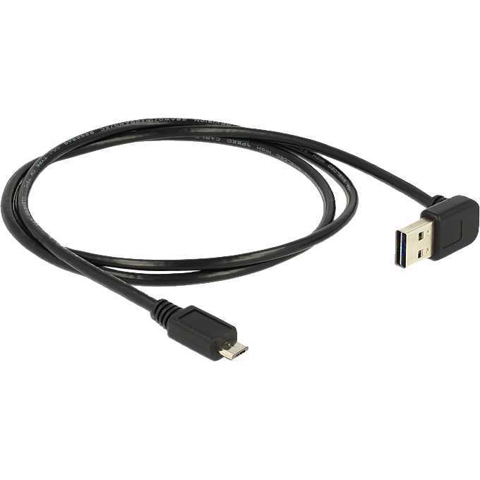 DeLOCK USB-A 2.0 male 90° > Micro-USB male kabel