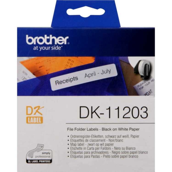 Brother DK-11203 voorgestanst map label - papier printlint