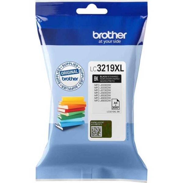 Brother Originele LC-3219XLBK zwarte inktcartridge
