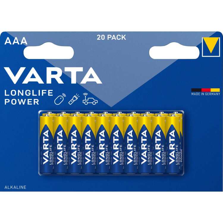 VARTA Longlife Power AAA (LR03) batterij