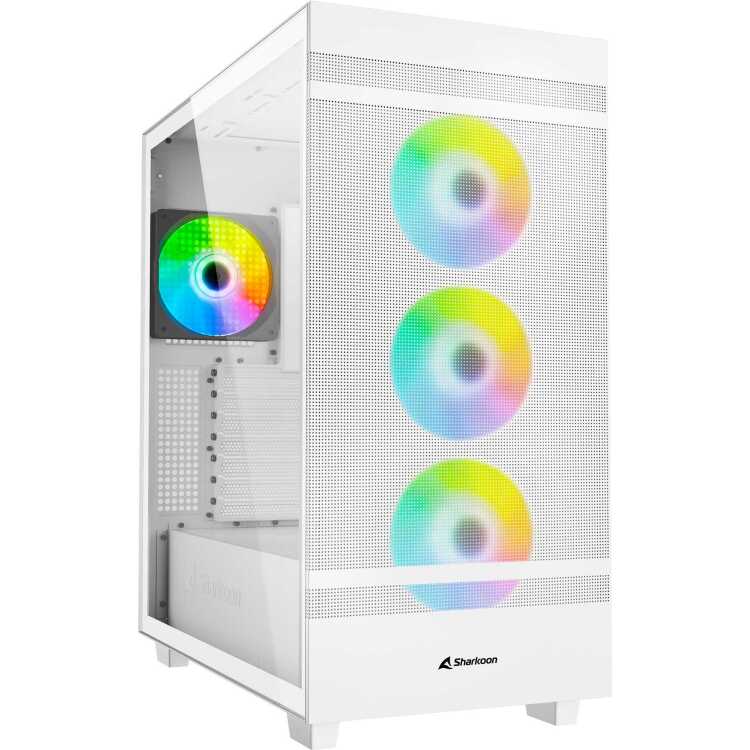 Sharkoon Rebel C50 White RGB midi tower behuizing