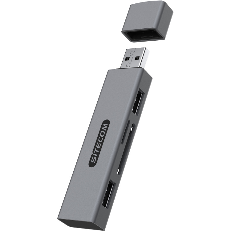 Sitecom USB-Stick kaartlezer met 2x USB