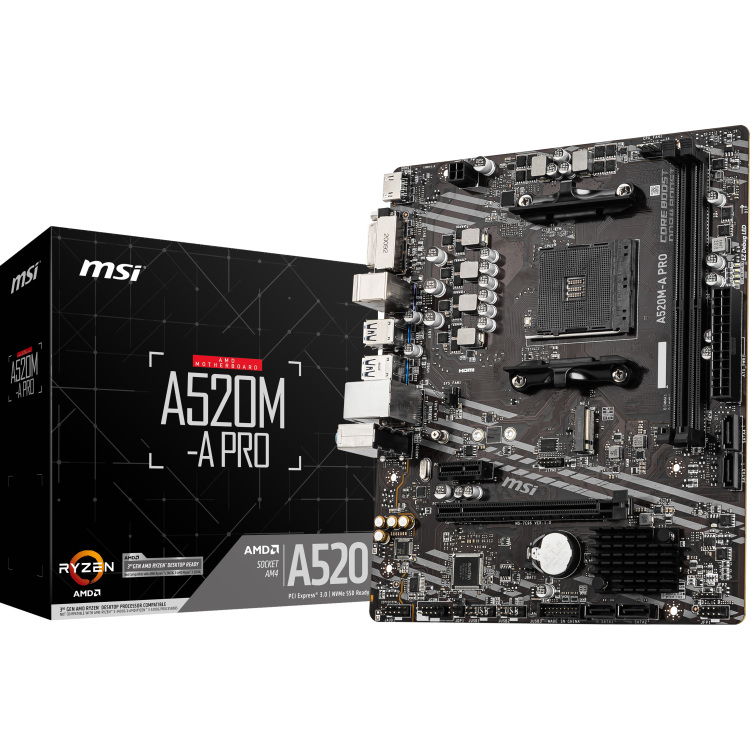 MSI A520M-A PRO moederbord
