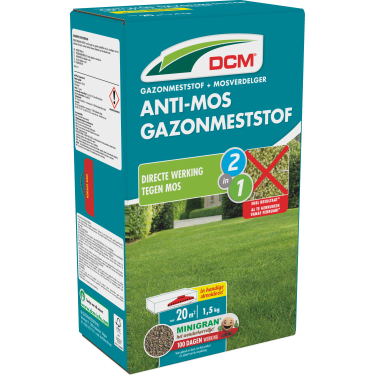 DCM Anti-mos Gazonmeststof 1,5 kg