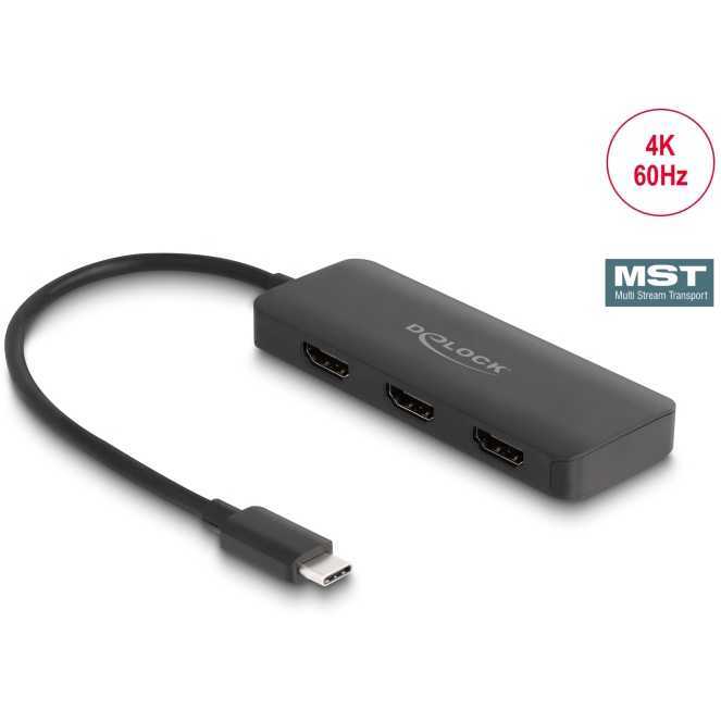 DeLOCK USB-C > 3x HDMI Splitter MST