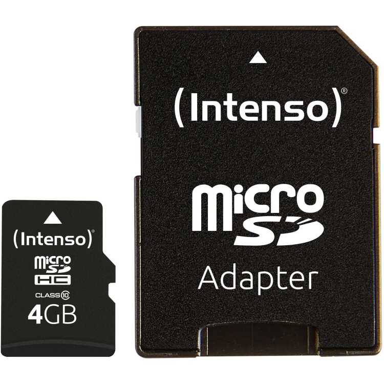 Intenso microSDHC 4GB Class 10 geheugenkaart
