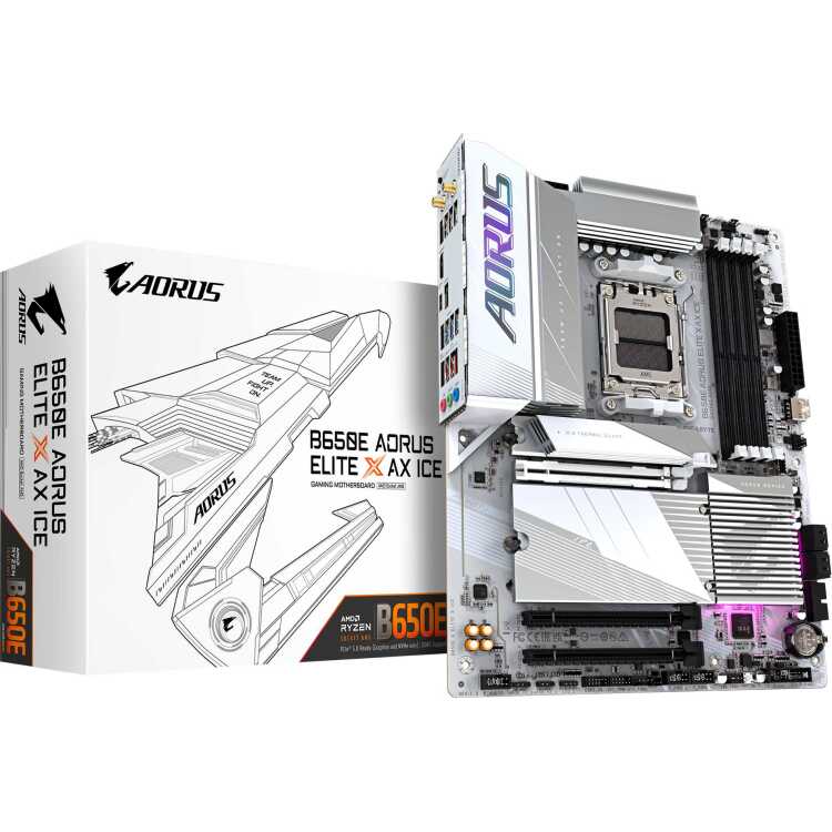 GIGABYTE B650E AORUS ELITE X AX ICE moederbord