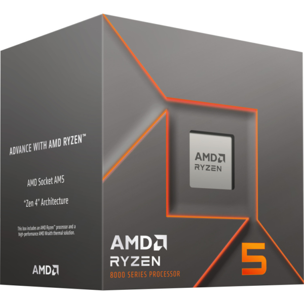 AMD Ryzen 5 8400F, 4,2 GHz (4,7 GHz Turbo Boost) processor