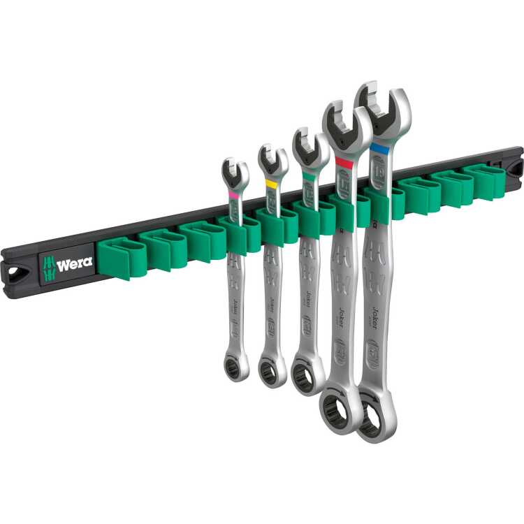 Wera 9631 Magneetstrip 6000 Joker 2 steek-ringratelsleutelset moersleutel
