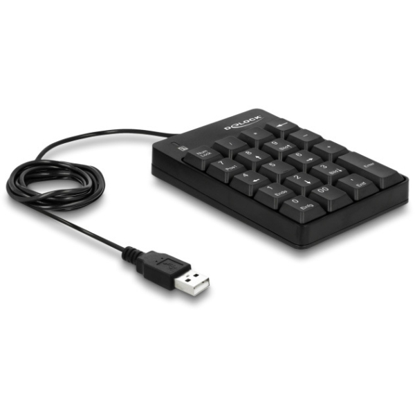 DeLOCK USB Keypad 19 keys black numpad