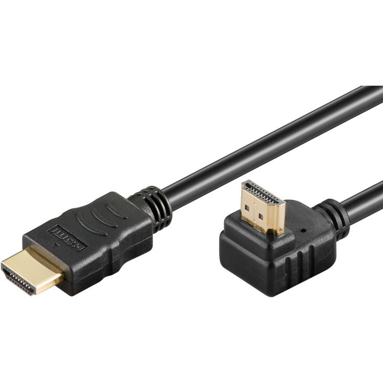 goobay High Speed HDMI-kabel 90° met Ethernet