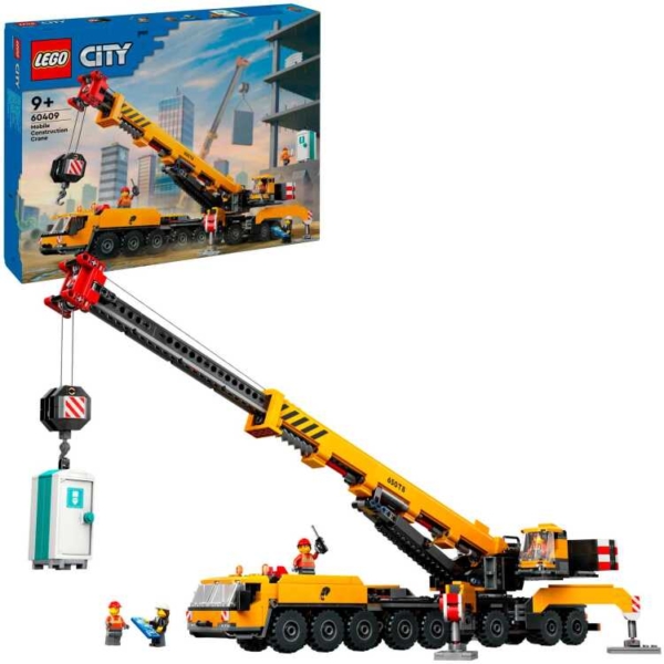 LEGO City - Gele mobiele bouwkraan Constructiespeelgoed