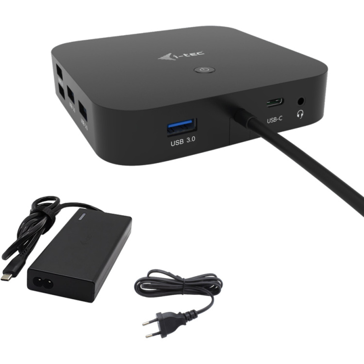 i-tec USB-C HDMI DP Docking Station with Power Delivery 65W + Universal Charger 77 W dockingstation