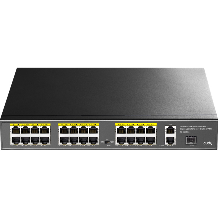 Cudy 24-Port 10/100M PoE+ Switch