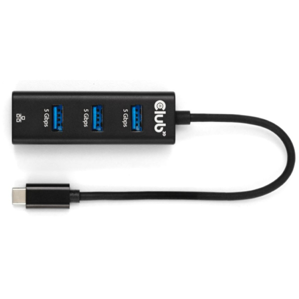 Club 3D Club USB Type-C 3.2 Gen1 to 3 Ports USB