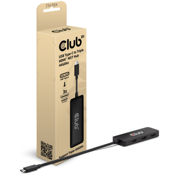 Club 3D Club USB Type-C to Triple HDMI MST Hub 4