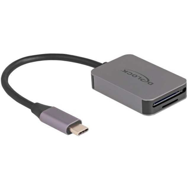 DeLOCK USB-C kaartlezer voor SD of micro SD geheugenkaarten