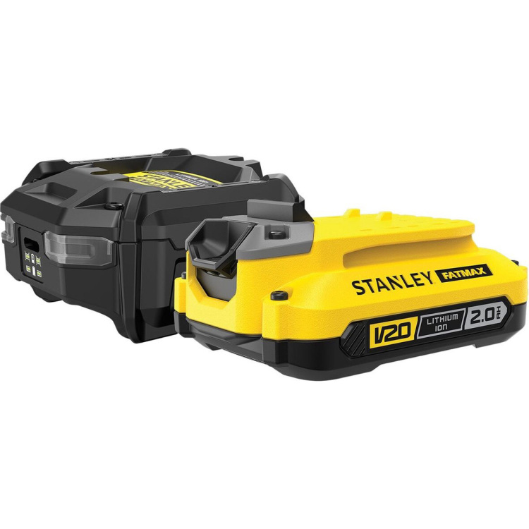 Stanley FatMax 18V startset 1x 2,0Ah Accu + Lader V20 oplaadstation