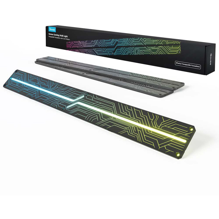 Govee Gaming Wall light Swappable Faceplates with Line Pattern voorpaneel
