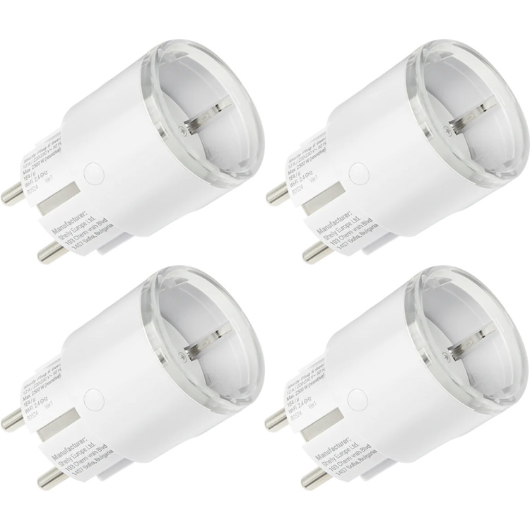 Shelly Plug S Gen3 slimme wifi, 4 stuks stekker