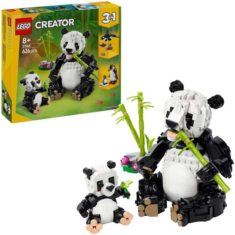 LEGO Creator 3-in-1 - Wilde dieren: pandafamilie Constructiespeelgoed