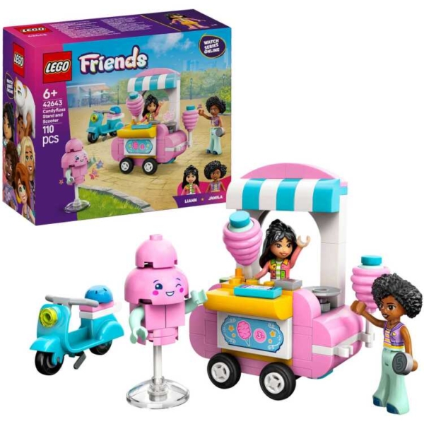 LEGO Friends - Suikerspinkraam en scooter Constructiespeelgoed
