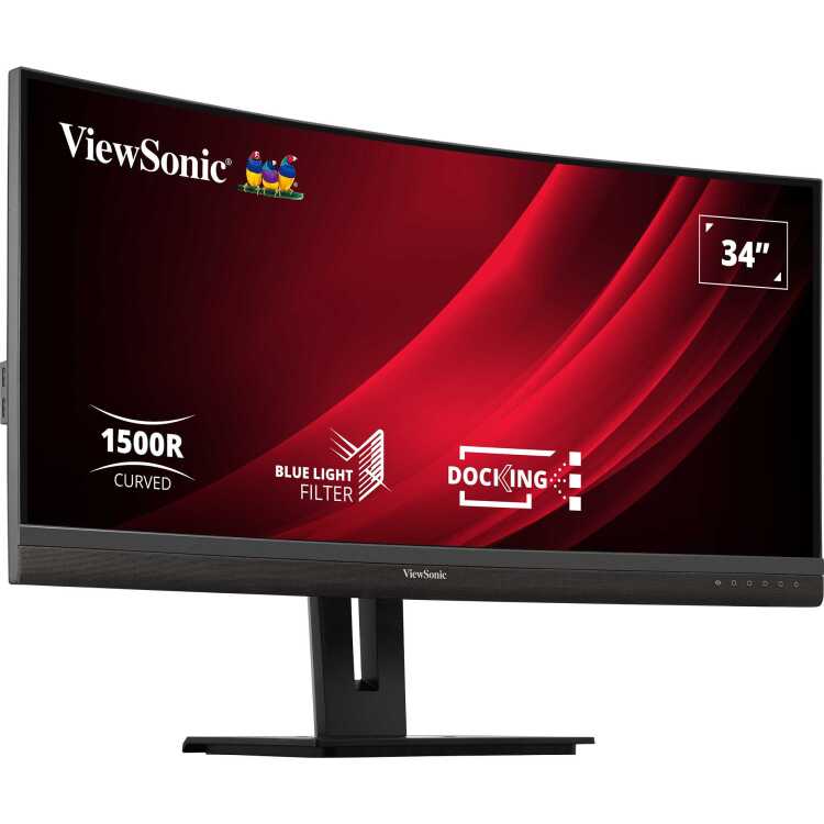 ViewSonic UWQHD Curved Docking Monitor VG3456C ledmonitor