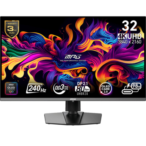 MSI MPG 322URX QD-OLED 31.5'' 4K UHD gaming monitor